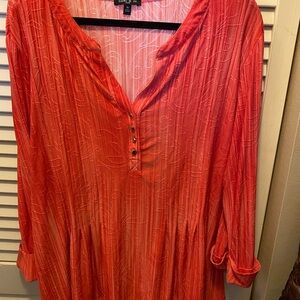 Sami & Jo Vibrant Red Tunic Top